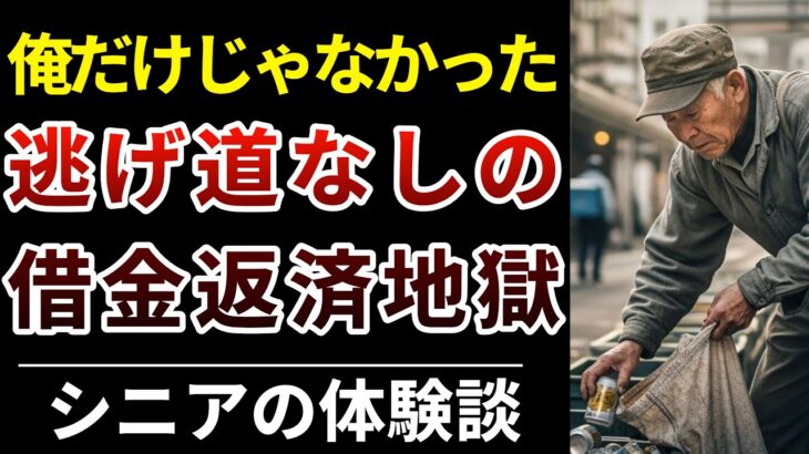 【借金地獄】借金返済に追われるシニア急増!年金だけでは暮らせない現実|老後破綻の実態