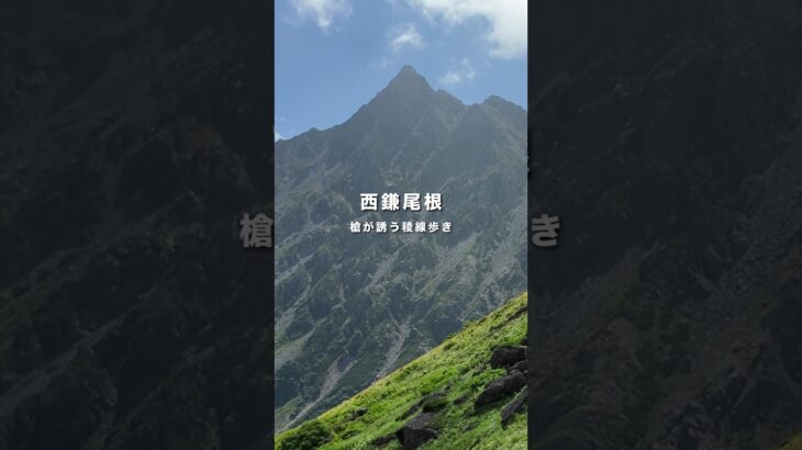 【西鎌尾根】槍が誘う縦走路