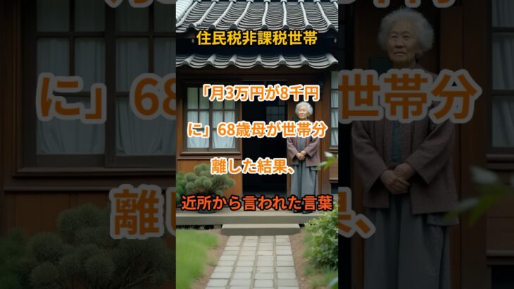 【住民税非課税世帯】衝撃のメリット…不公平な格差の実態！【シニアの口コミ】