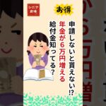 【年金生活者支援給付金の貰い方。シニア世代必見、封筒が届かなくても申請可能！】#シニア #雑学#給付金#日本年金機構