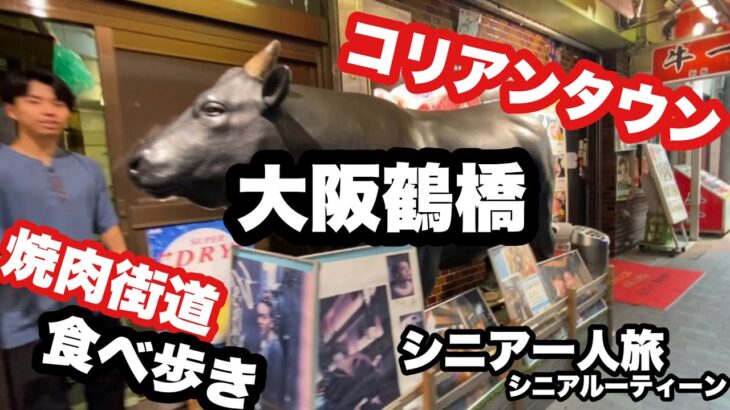 大阪鶴橋、#コリアンタウン、焼肉食べ歩き、#シニア一人旅、#シニアルーティーン
