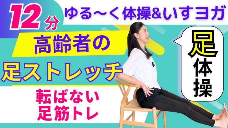 【高齢者向け 介護体操】転倒予防・足トレーニング・足体操・椅子ヨガ・フレイル予防・介護予防・介護レク・チェアヨガ・シニアヨガ / アーナンダヨガ