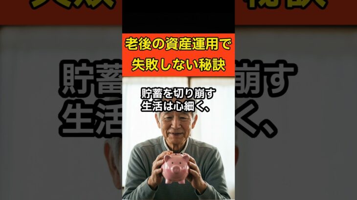 老後の資産運用で失敗しない秘訣 #シニア #シニアライフ #老後
