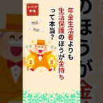 「生活保護vs年金！どっちが本当に得か？」 #年金 #シニア #生活保護