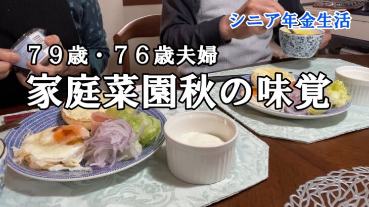 【yuuの家事ライフ】シニア年金生活、７９歳７６歳夫婦、家庭菜園秋の味覚