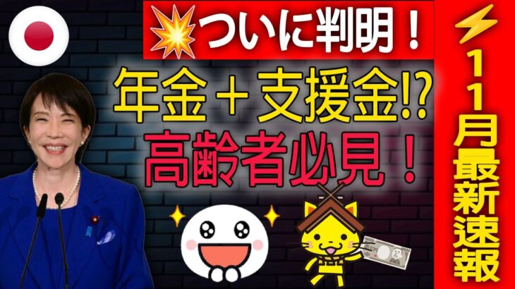 【注意】高齢者必見！｜11月の特別支援金＆年金受取に重大変更⚠️