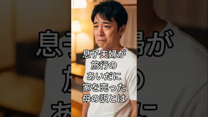 ㊗️120万🎊『息子夫婦が旅行のあいだに、家を売った母の訳とは』｜#実話, #感動, #家族, #母と息子, #シニア, #人生の教訓, #心に響く話, #人間ドラマ, #思いやり, #涙