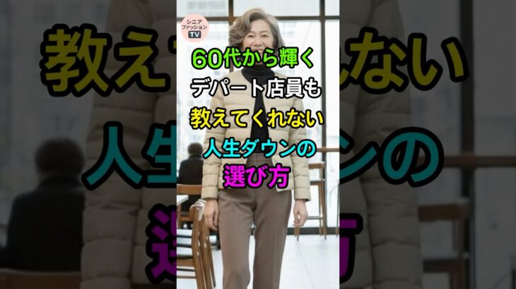 失敗しないライトダウンの選び方4選｜60代からの上品スタイル