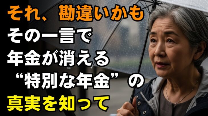 【見逃し厳禁】その年金通知、捨てないで！時効で数百万円を失う「特別な年金」の罠とは【60代になる前に必ず見て】【シニアライフ】