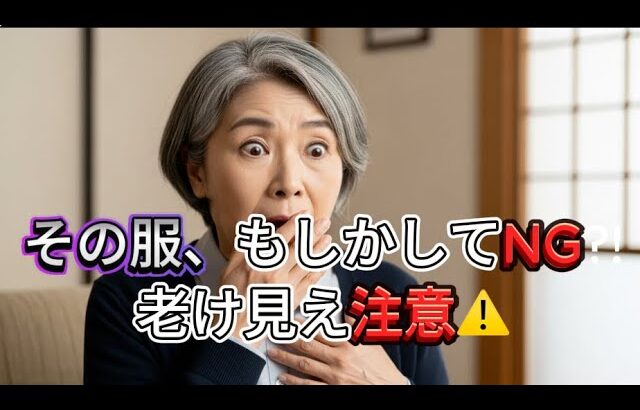 60代が避けるべき服３選‼️老け見え注意‼️