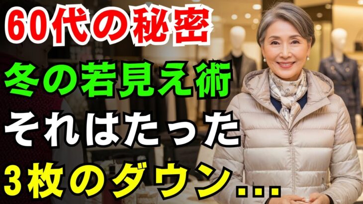 【60代のファッション】クローゼットにダウンが10枚もある人は多いんです！でも、本当に60歳以上の女性たちがよく選ぶのは、この3枚だけなんです…。