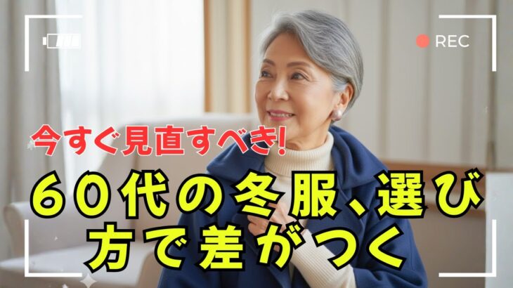 知らないと損する！60歳からの冬服「一生使える5つの神アイテム」｜今年こそ変わるチャンス！