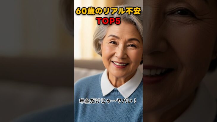 😱 60歳の本音TOP5「年金だけじゃ…ヤバい！」#シニア #高齢者 #老後の不安 #認知症 #年金
