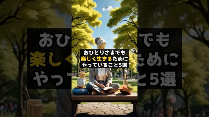 【63歳女性】おひとりさまの楽しみ方5選 #shorts