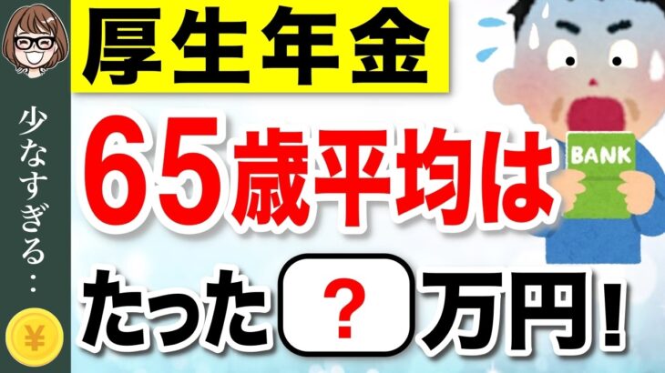 【知らないと大損】65歳の平均受給額の現実！あなたの年金額は平均より多い？少ない？男女別で解説【国民年金・厚生年金】 #年金