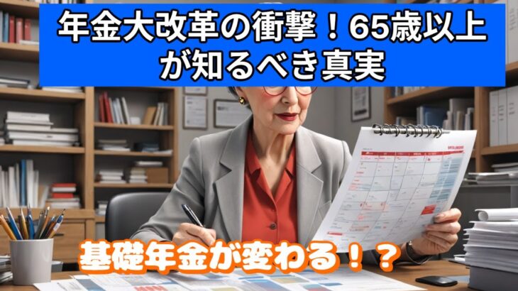 年金制度大改革!65歳以上の方