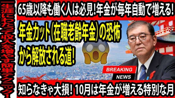 「働くシニア必見👀 在職老齢年金が大改革！もう年収を抑える必要なし？」