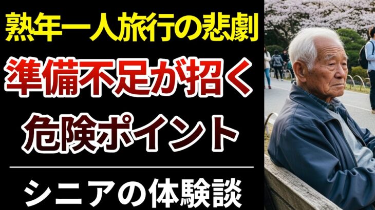 【一人旅の落とし穴】これだけは注意しろ！│慣れない熟年一人旅行の悲劇