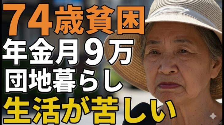 ７４歳女性。年金月９万団地暮らし。生活が苦しくて政府に不満