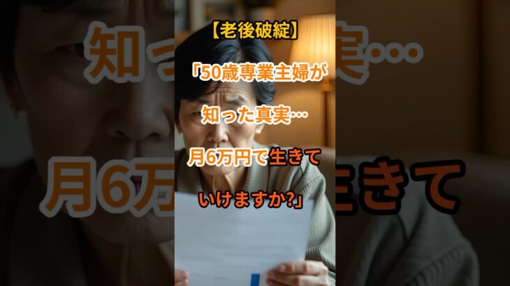 【老後破綻】年金は少なく、頼れる人もいない現実【シニアの口コミ】