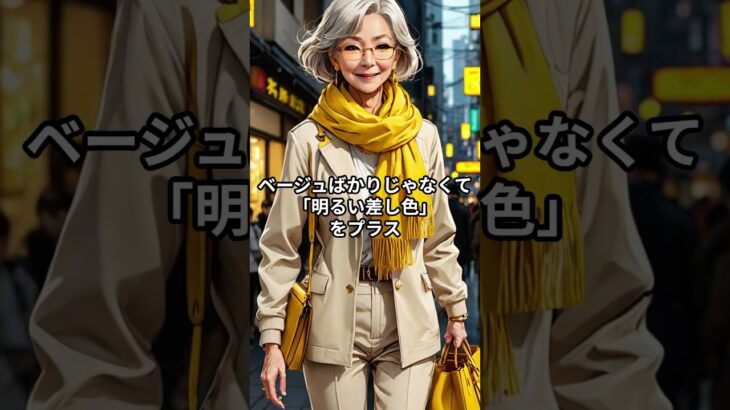 「『もう歳だから』と言わせない。気分が明るくなる高齢者ファッションの工夫１