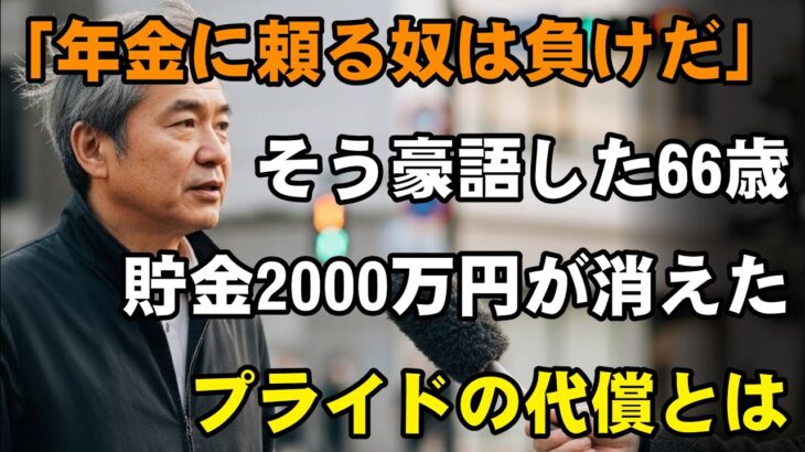 国民年金 vs 厚生年金。貯金2千万の元運転手と貯金ゼロの元工員、66歳で立場が逆転した二人の末路…【シニアライフ】【60代以上の方へ】