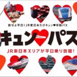 旅せよ平日！キュンパス、 新幹線が1万円で乗り放題~今年も、さらに、やるぞ！二日間も継続だ！~