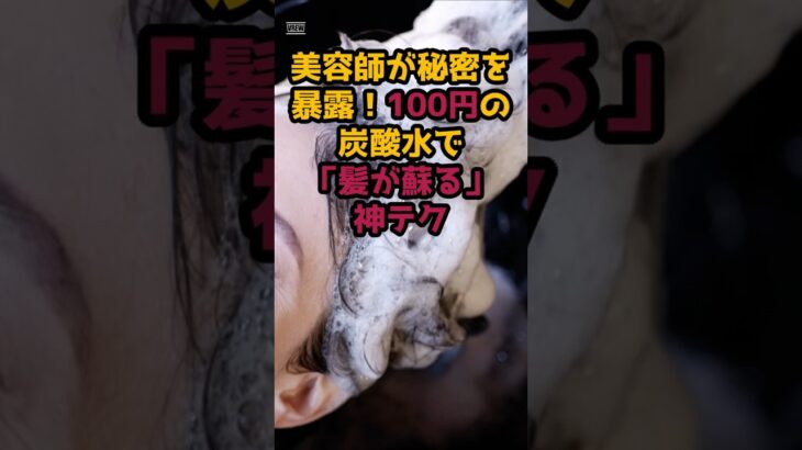 #美容師が秘密を暴露！100円の炭酸水で「髪が蘇る」神テク #シニア健康 #60歳代#シニア人生