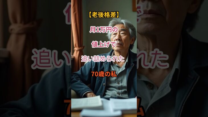【老後の悲鳴】月1万円アップ…70歳が直面した厳しすぎる現実【シニアの口コミ】