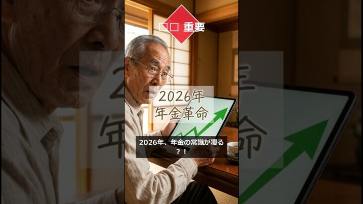 【必見】2026年 年金大改正！月62万円稼いでも満額受給？知らないと損する「10年の壁」