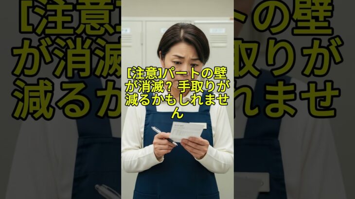 【速報】介護料2倍は「先送り」決定！でもパートの手取りは減る？2026年３大改正 #shorts #介護費用先送り #在職老齢年金 #106万円の壁撤廃 #60代 #60歳代