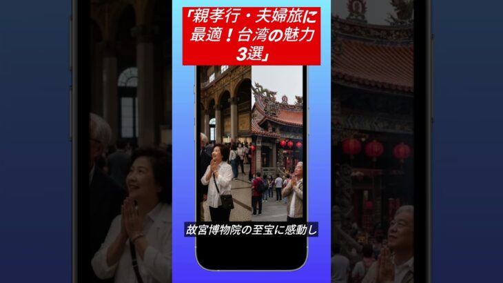 「親孝行・夫婦旅に最適！台湾の魅力 3選」