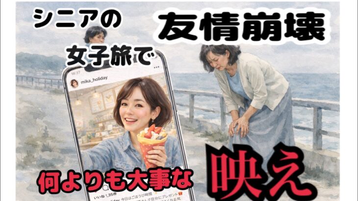 シニア女子旅で友情崩壊。45年の友情を終わらせた神戸の旅。仲良しだった親友と離れた理由とは？価値観の変化で揺れる友人関係｜シニアの旅行｜老後の幸せ｜老後の友達