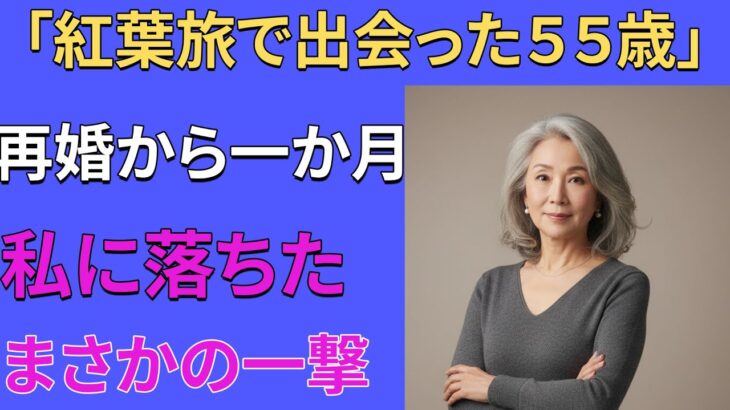 【シニア恋愛】ひとりで出かけた紅葉旅行で55歳の弁護士と再婚し、1か月後に人生最大の雷が落ちました