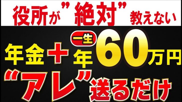 👴【緊急】役所が絶対教えない！年金受給者が申請しないと月5万円損する制度ベスト7【2025年最新】👴