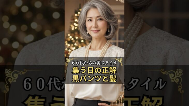 集う日に老けて見える人の共通点、それは髪。 #60代ファッション #シニアファッション #老後の達人