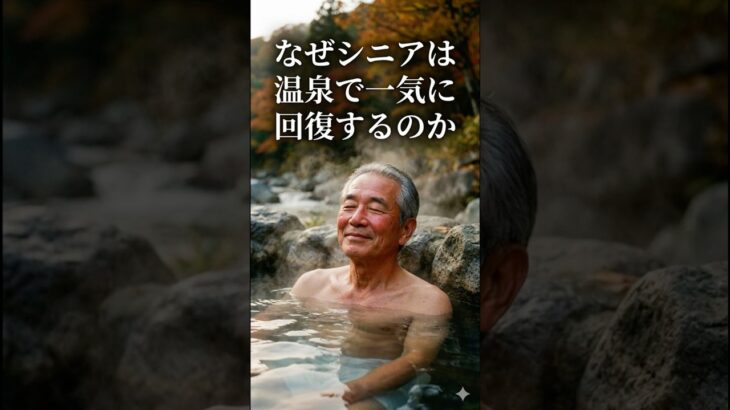 なぜシニアは温泉で一気に回復するのか #雑学 #60歳代 #歴史