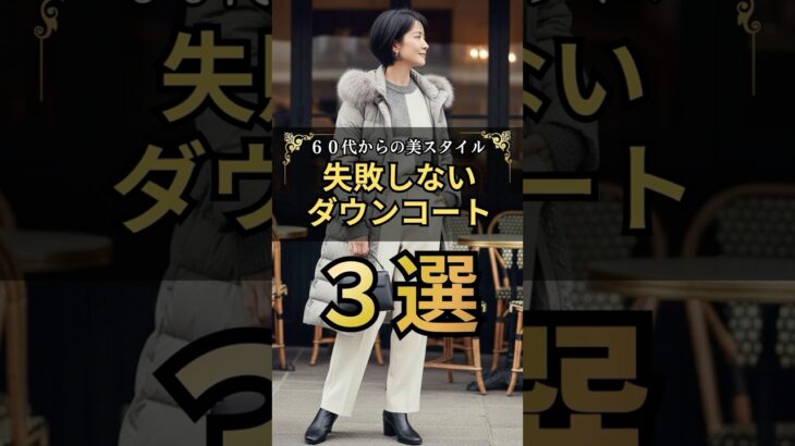失敗しないダウンの選び方３選 #60代ファッション #老後の達人#シニアファッション