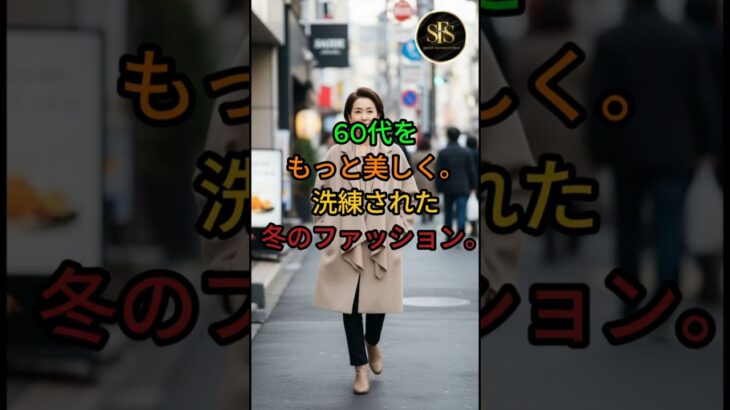 60代をもっと美しく。洗練された冬のファッション術