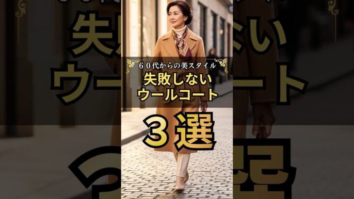 失敗しないウールコートの選び方３選#60代ファッション#シニアファッション#ウールコート