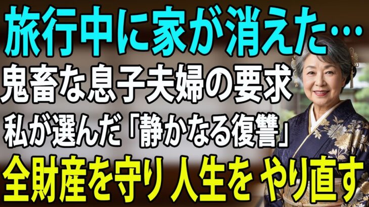 【シニアライフ】旅行中に家を解体された元教師の「静かなる反撃」— 息子夫婦に突きつけた絶縁状と老後の完全自立 【60代以上の方へ】