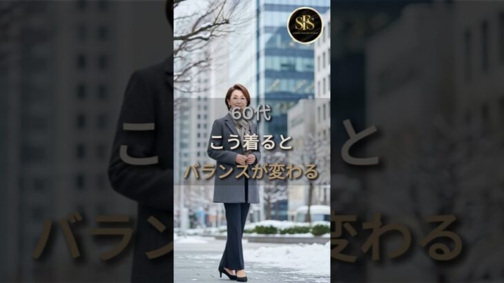60代こう着るとバランスが変わる