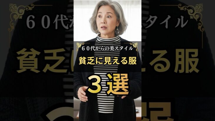 60過ぎたら貧乏に見える服 #60代ファッション #シニアファッション  #老後の達人