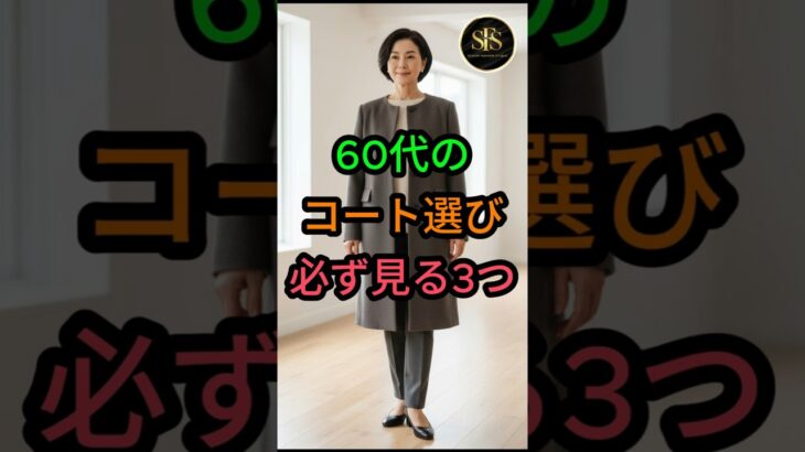 60代のコート選び必ず見る3つ