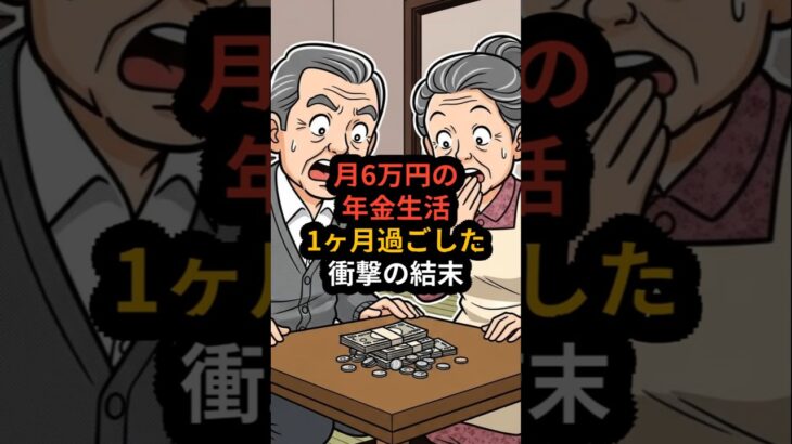 月6万円の年金生活。1ヶ月過ごした衝撃の結末 #shorts #雑学 #シニア