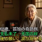 【感動】68歳独居シニアが「旅行代金ありがとう」と言われ、まだ払ってないことに二人が旅先で悟った最後の願いと半狂乱の真実