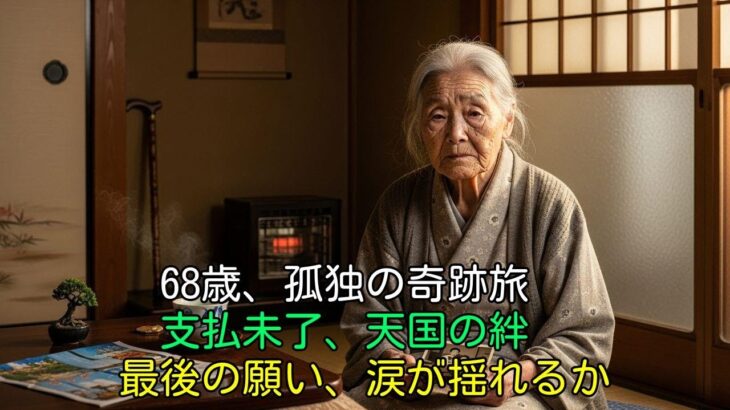 【感動】68歳独居シニアが「旅行代金ありがとう」と言われ、まだ払ってないことに二人が旅先で悟った最後の願いと半狂乱の真実