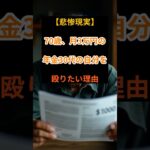 【悲惨老後】70歳で月3万円…若い自分を責めたくなる理由【シニアの口コミ】