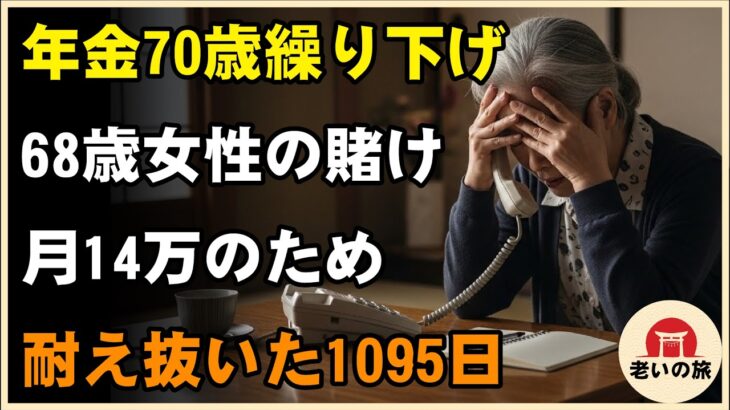 【シニアライフ】年金を70歳まで繰り下げた68歳女性の生死をかけた賭けが壮絶すぎた…月14万円のために命がけで耐えた1095日【60代以上の方へ】
