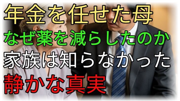 [シニア感動]年金を預けた72歳の母親は、なぜ必要な薬を減らしていたのか｜家族が最後に知った静かな真実#シニア朗読#感動実話#実話風ストーリー#親の年金#老後の現実#高齢者の孤独#家族の選択#介護と家